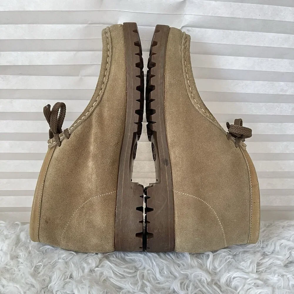 Pivetta Suede Boots for men, Tan color, Ankle, size US 7/ Women's 8/8.5